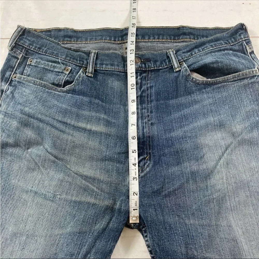 Levi Strauss & Co. Mens Blue 505 Straight Leg Denim Jeans Size W40xL30